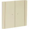 Выключатель 2-клавишный проходной IEK FORTEPIANO с индикацией 10А FP408 ваниль FP-V22-1-10-1-K10